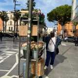 La storia di Luigi, il 46enne ambulante che tutti i giorni, da otto anni, trasporta per le strade del centro di Bari un colorato carrello a tre piani...